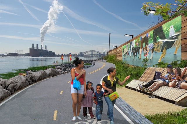 NYRP South Bronx waterfront rendering